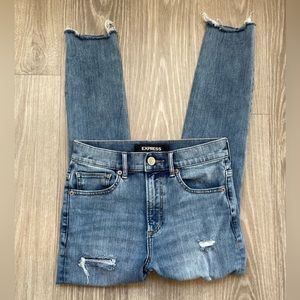 Express high rise ankle leggings size 0 Short